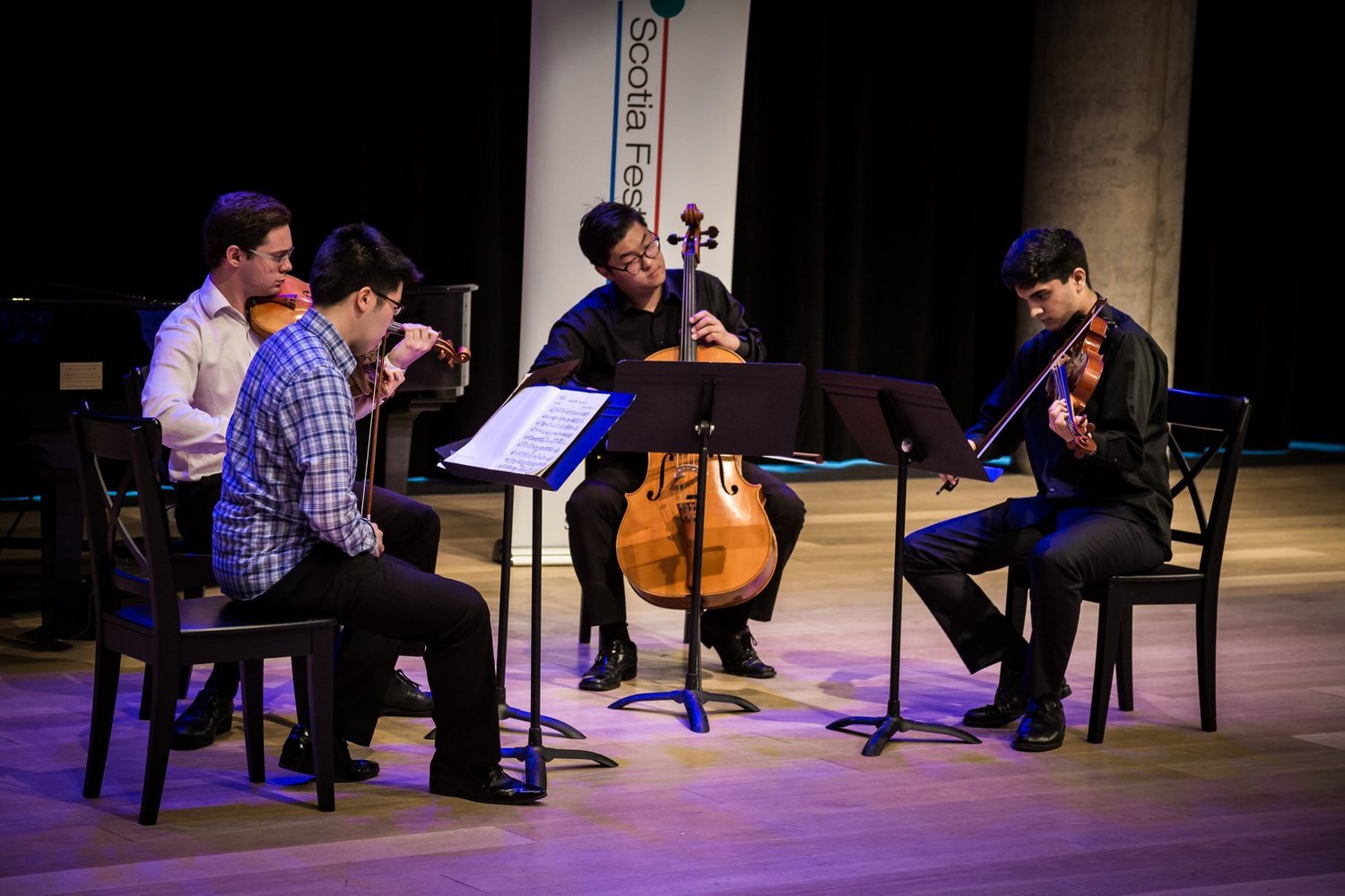 Rohan performing on viola